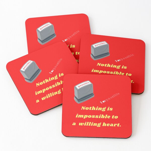 Item preview, Nothing is impossible to a willing heart. designed and sold by superbtshirts.