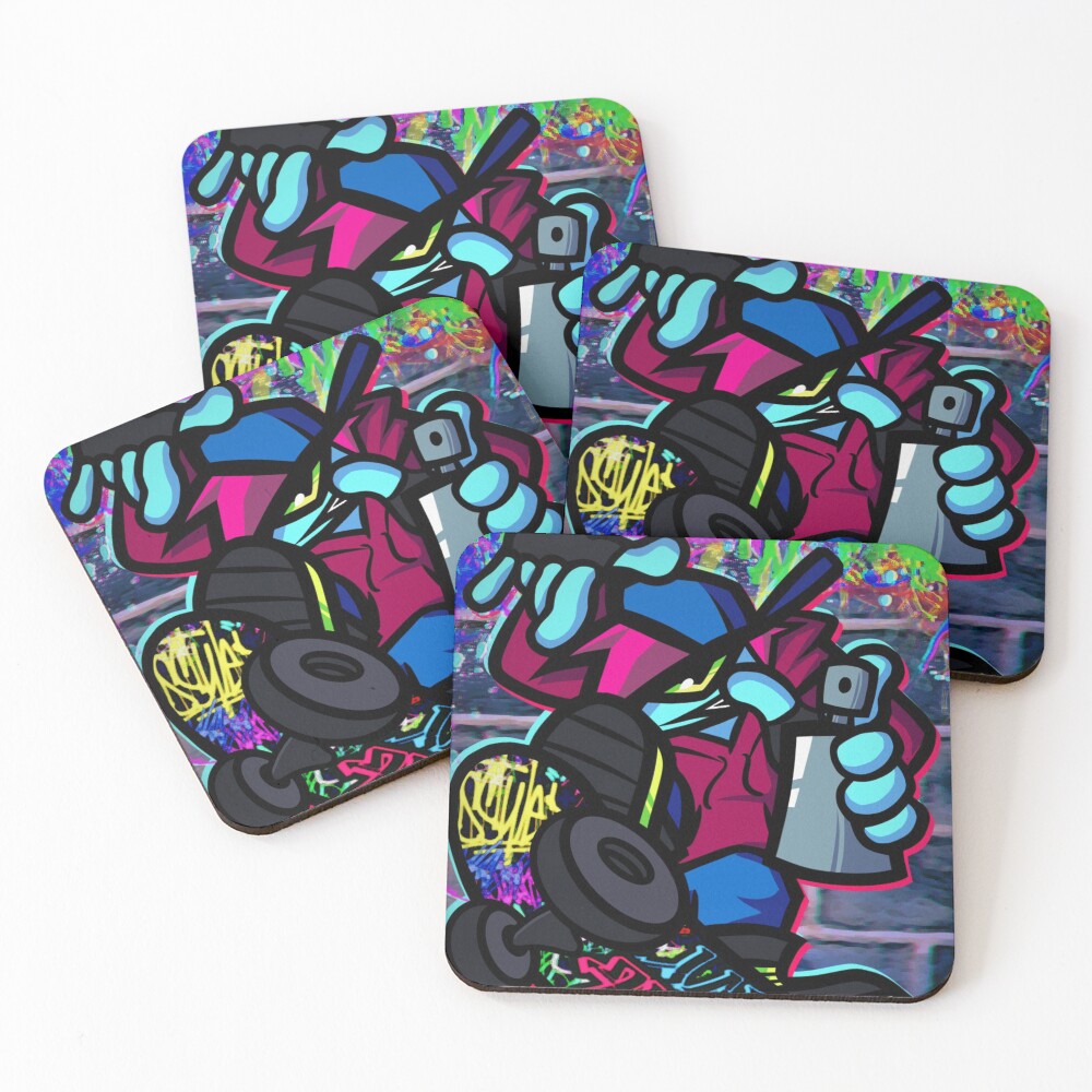 Item preview, Coasters (Set of 4) designed and sold by JavaWolfDesign.