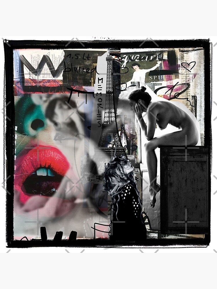 Pop Art Fashion Paris Blurred Memories Woman Nude Art Porn  