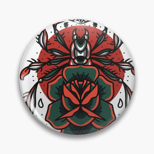 Item preview, Spider and rose tattoo designed and sold by Almusawwir.