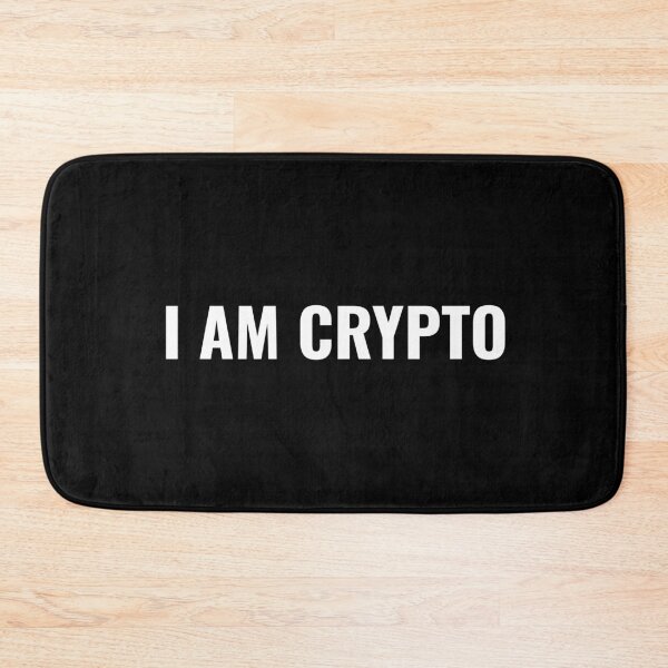 Item preview, I Am Crypto Simple Text Cryptocurrency  designed and sold by Bitcoin-Fashion.