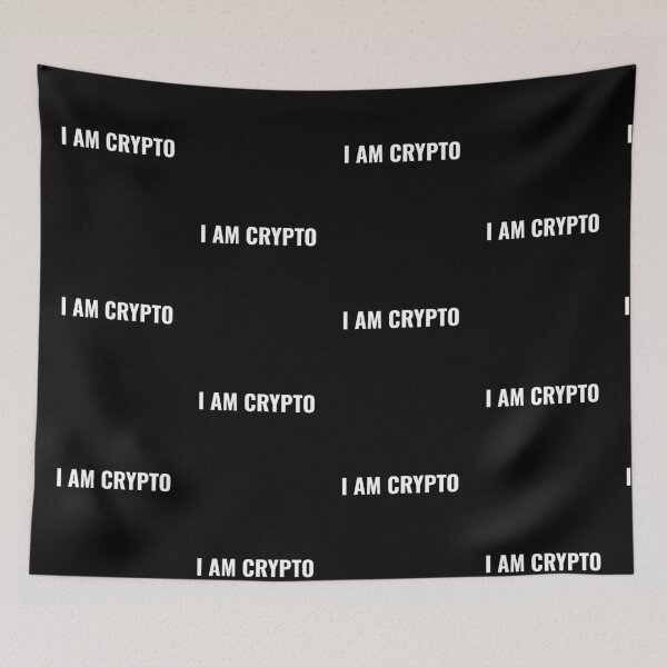 Item preview, I Am Crypto Simple Text Cryptocurrency  designed and sold by Bitcoin-Fashion.