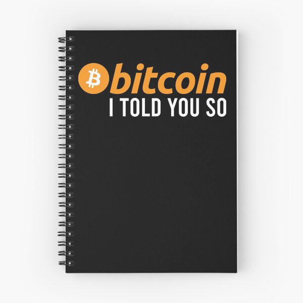 Item preview, Bitcoin I told you so  Crypto Simple Text Cryptocurrency  designed and sold by Bitcoin-Fashion.