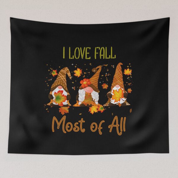 Item preview, I Love Fall gnomes designed and sold by Mariya Krashkova.