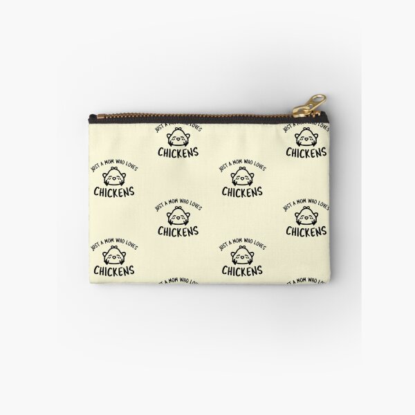 Item preview, Just A Mom Who Loves Chickens -funny chicken design in black text designed and sold by katiekendall.