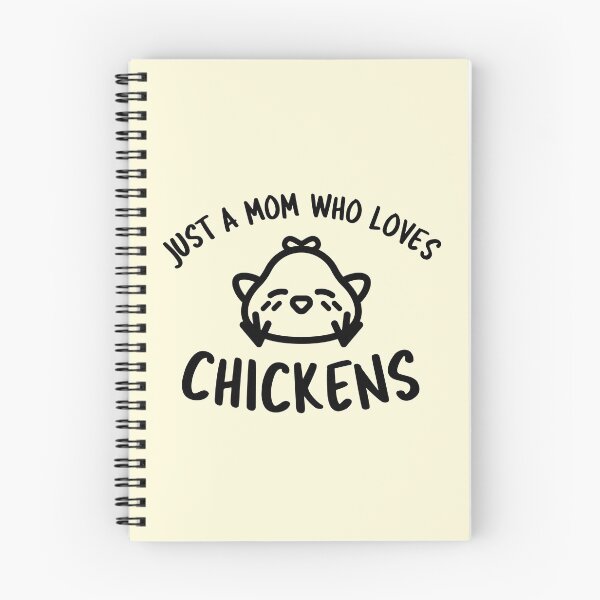 Item preview, Just A Mom Who Loves Chickens -funny chicken design in black text designed and sold by katiekendall.