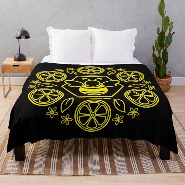 Item preview, Honey Bee and Lemon Mandala | Black Yellow designed and sold by Wintre2.
