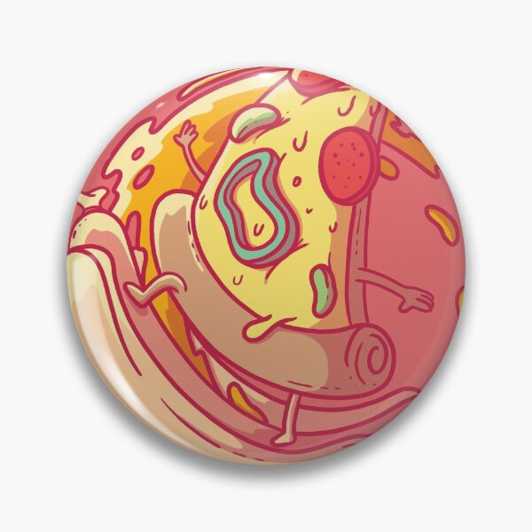 Item preview, Pizza Slice Surfing Hot-Dog Illustration designed and sold by Peekonet.