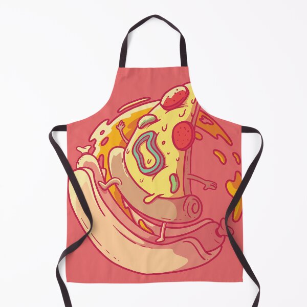 Item preview, Pizza Slice Surfing Hot-Dog Illustration designed and sold by Peekonet.
