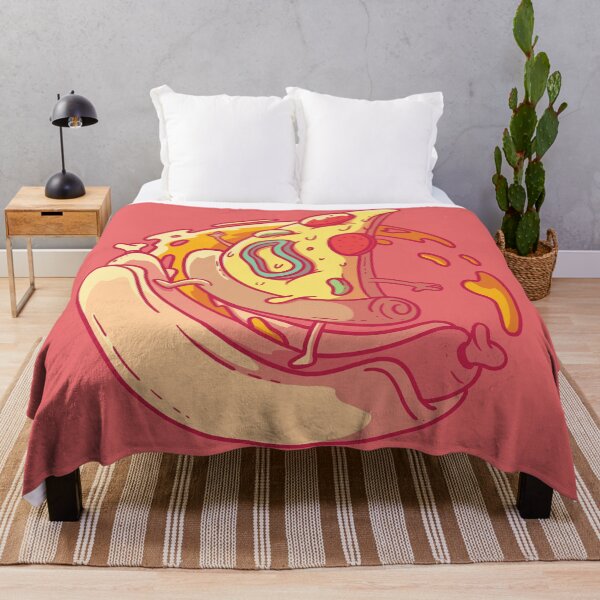 Item preview, Pizza Slice Surfing Hot-Dog Illustration designed and sold by Peekonet.