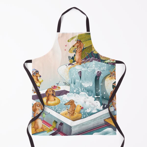 Item preview, Dachshunds & Waterfall designed and sold by Clitus.