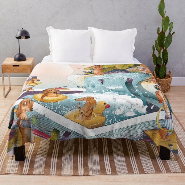 Item preview, Dachshunds & Waterfall designed and sold by Clitus.