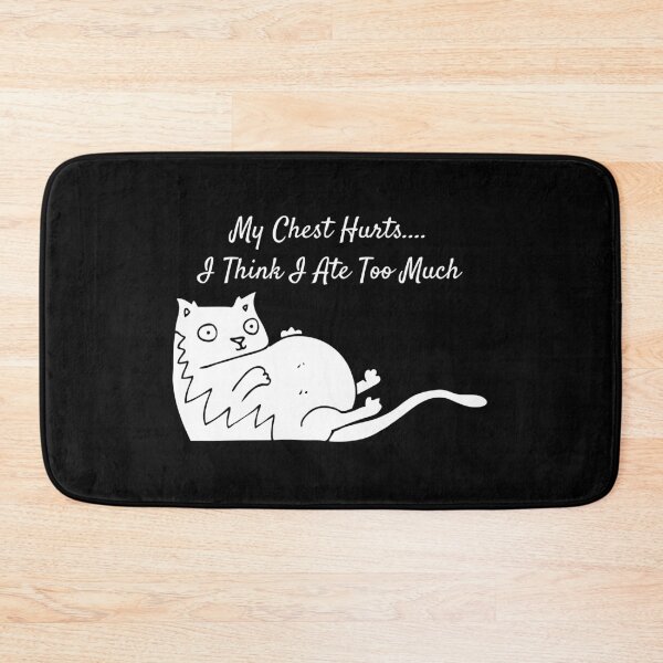 Item preview, My Chest Hurts.... I Think I Ate Too Much v4 - relatable sticker print designed and sold by ThousandAutumns.