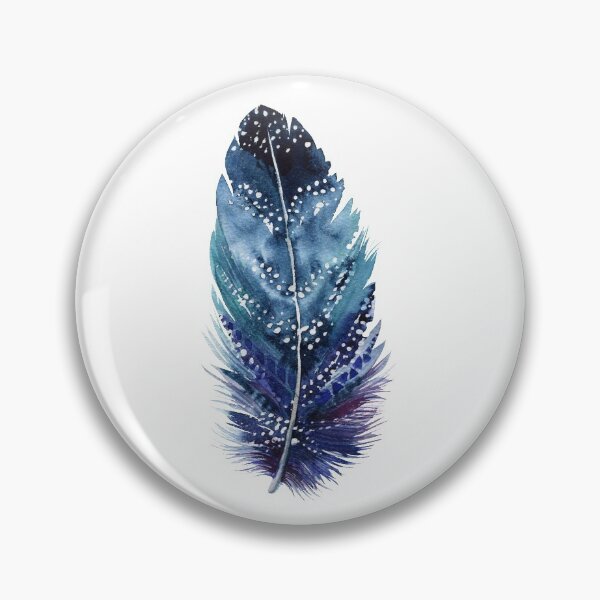 Item preview, Painting | Blue Purple and White Feather designed and sold by YI-Creations.