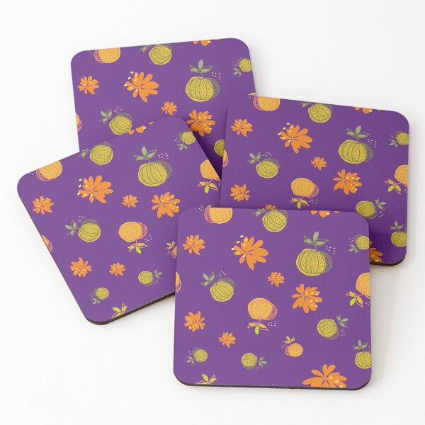 Item preview, Pumpkins at Fall Season. Autumn Leaves Detail Pattern. designed and sold by LotusBlanc.