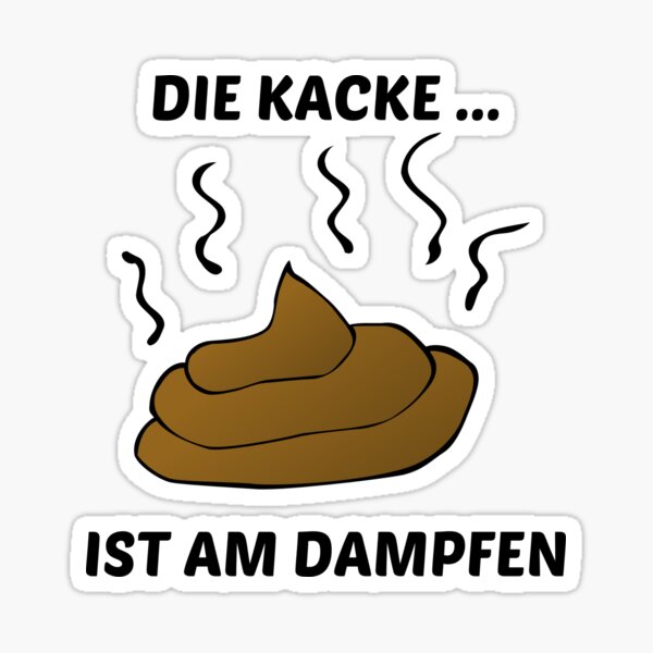 "The poop is steaming" Sticker for Sale by HABDesign Redbubble