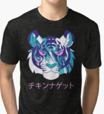 Vaporwave Tiger Tri-blend T-Shirt
