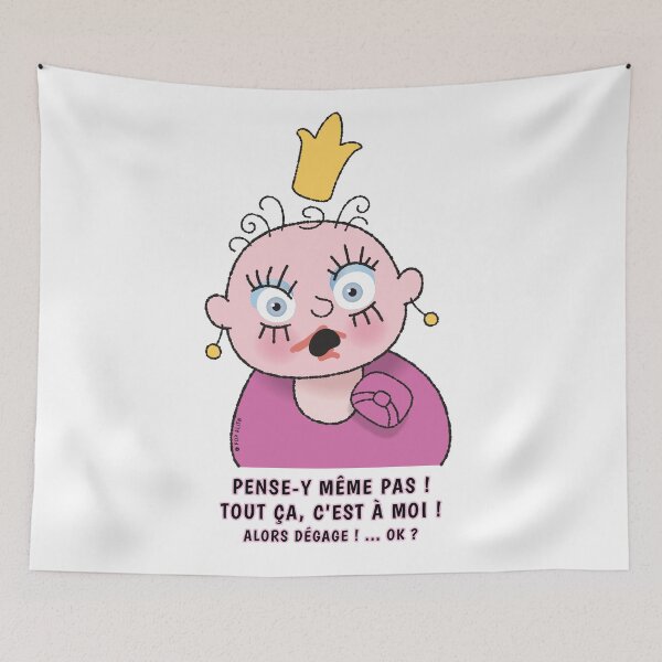 Aperçu de l'œuvre Petite Princesse - Alors Dégage ! créée et vendue par PopAlien.