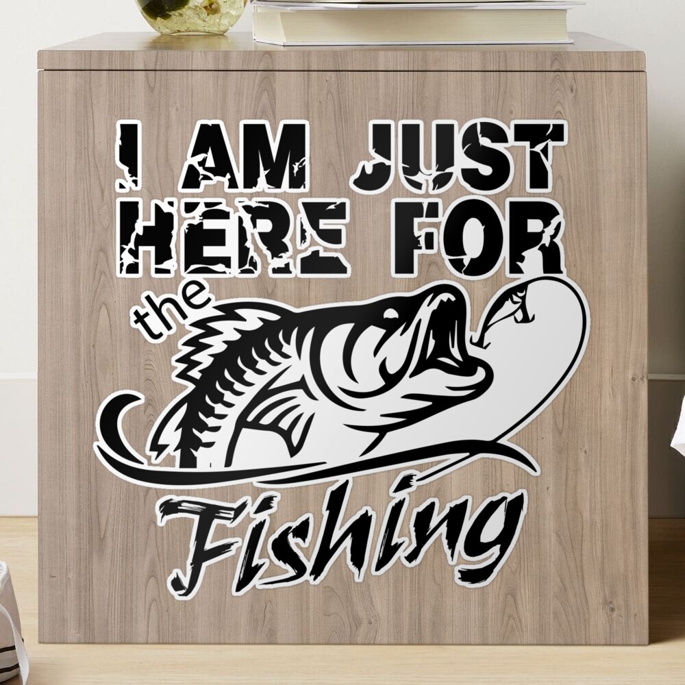 custom fishing t shirt design  fish hunting T-shirt and sticker