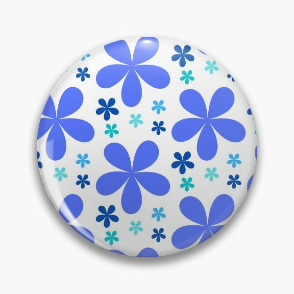 Aperçu de l'œuvre Fleurs esthétiques bleues créée et vendue par Demask.