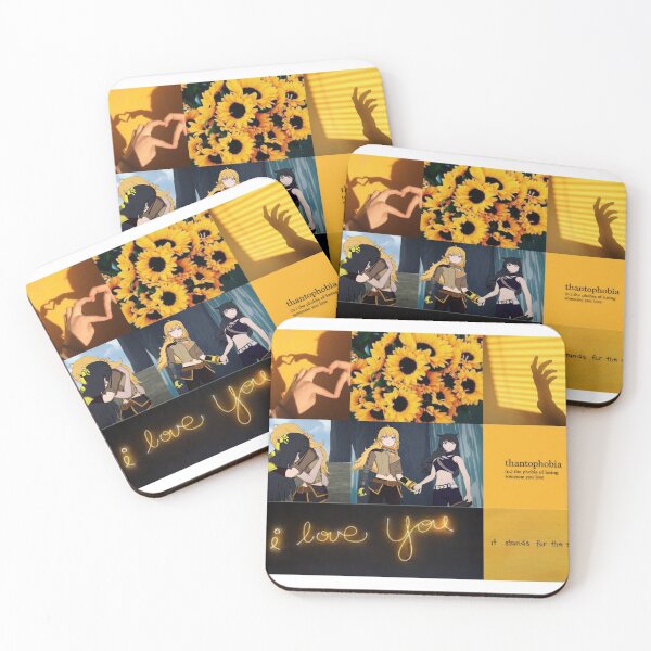 Item preview, Yang and Blake of RWBY black and yellow aesthetic designed and sold by Journeycoco.