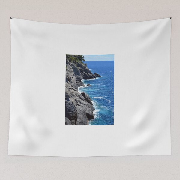 Item preview, The blue sea and rocky land from Portofino designed and sold by oanaunciuleanu.