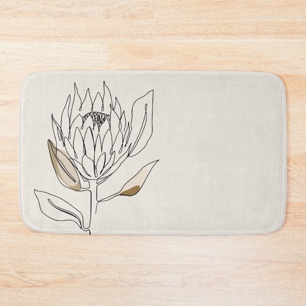 Item preview, One line protea flower with lettering. Fashion typography slogan design " Get inspired or be inspired " sign. Continuous line print. designed and sold by CoCoArt-Ua.