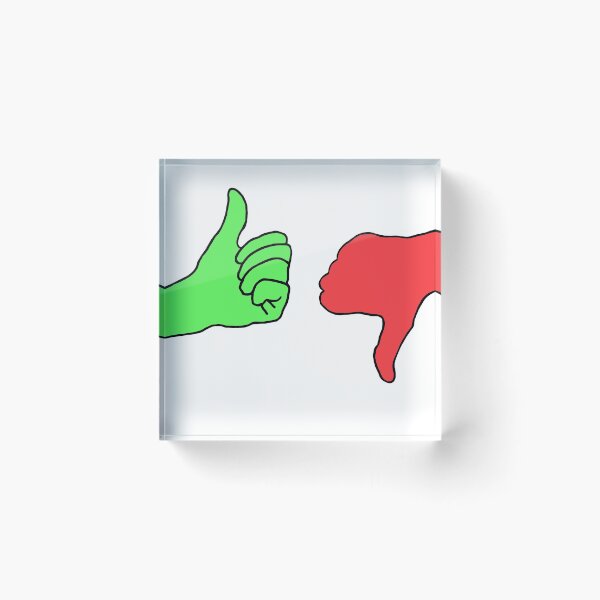 Item preview, hands like and dislike on white background designed and sold by malliara.