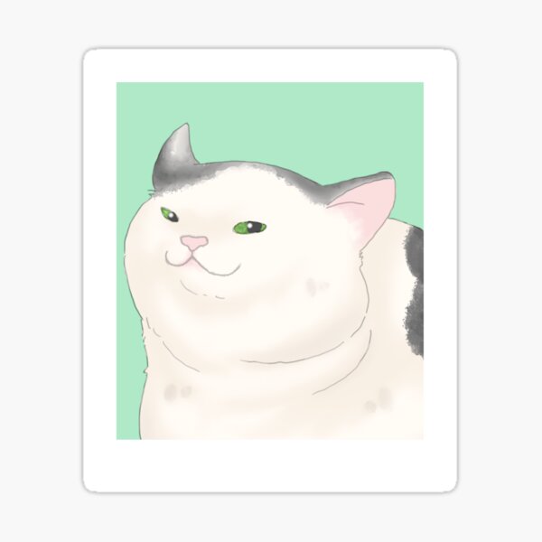 Sly Smile Cat Sticker