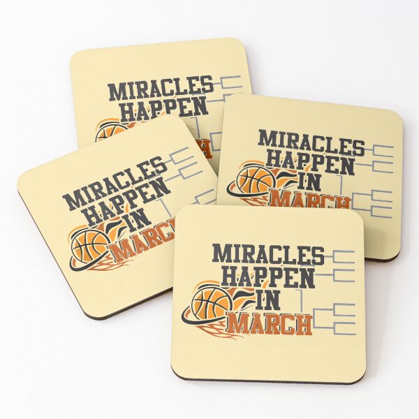 Item preview, Miracles Happen in March Basketball Madness College March designed and sold by EverydaySu.