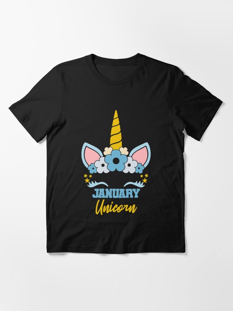 Discover January Unicorn Birthday Essential T-Shirt