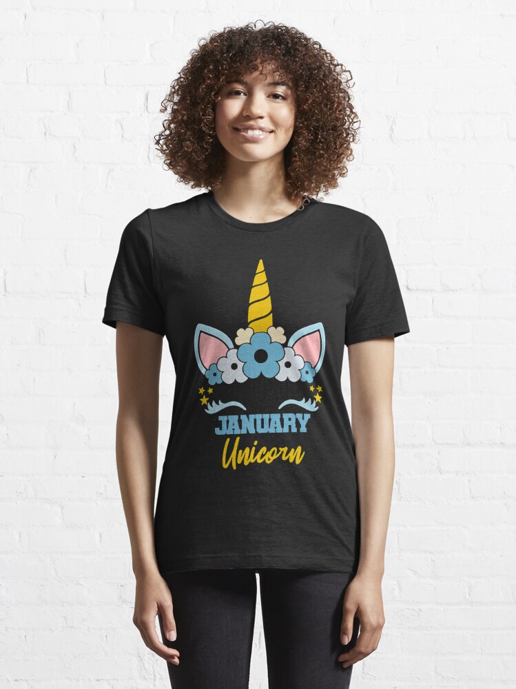 Discover January Unicorn Birthday Essential T-Shirt