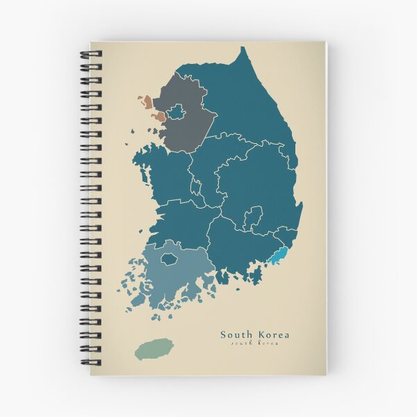 Item preview, Modern Map - South Korea province map KR designed and sold by Ingo Menhard.