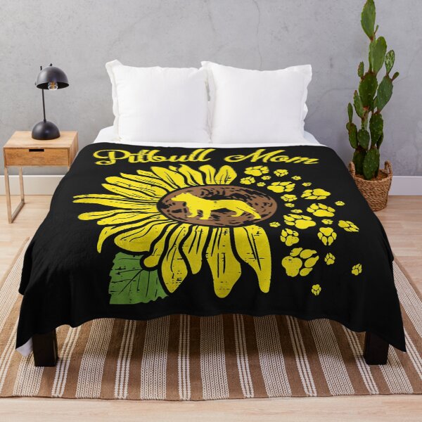 Item preview, Womens Pitbull Mom Sunflower Paw Pittie Dog Owner Mama Women Gift designed and sold by jimmiexq.