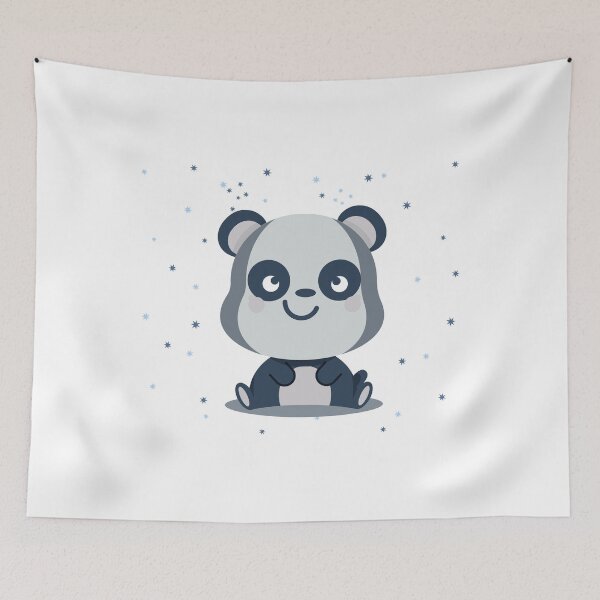 Item preview, blue kids blue child animal cute cute design panda designed and sold by MeryemSpace.