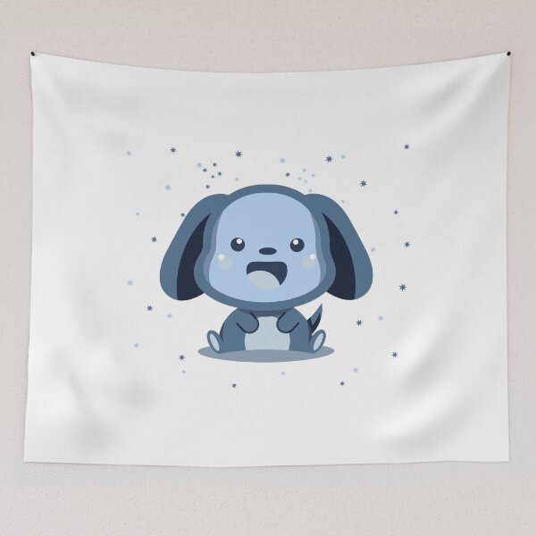 Item preview, blue kids blue child animal cute design cute dog dog designed and sold by MeryemSpace.