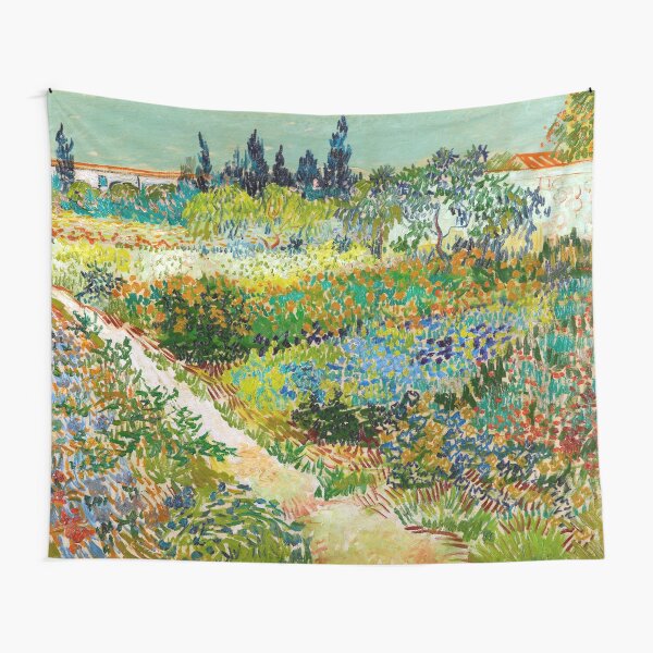 Item preview, 1888-Vincent van Gogh-Garden at Arles, Flowering Garden with Path-88x102 designed and sold by paulrommer.