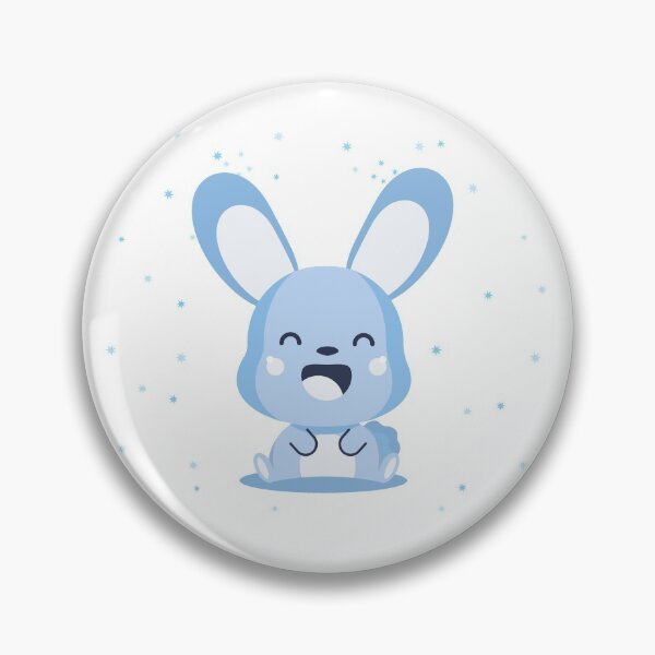 Item preview, blue kids blue child animal cute design cute rabbit rabbit designed and sold by MeryemSpace.