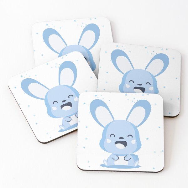 Item preview, blue kids blue child animal cute design cute rabbit rabbit designed and sold by MeryemSpace.