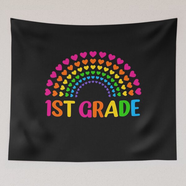 Item preview, 1st Grade Rainbow Heart Color designed and sold by SpecialGift79.