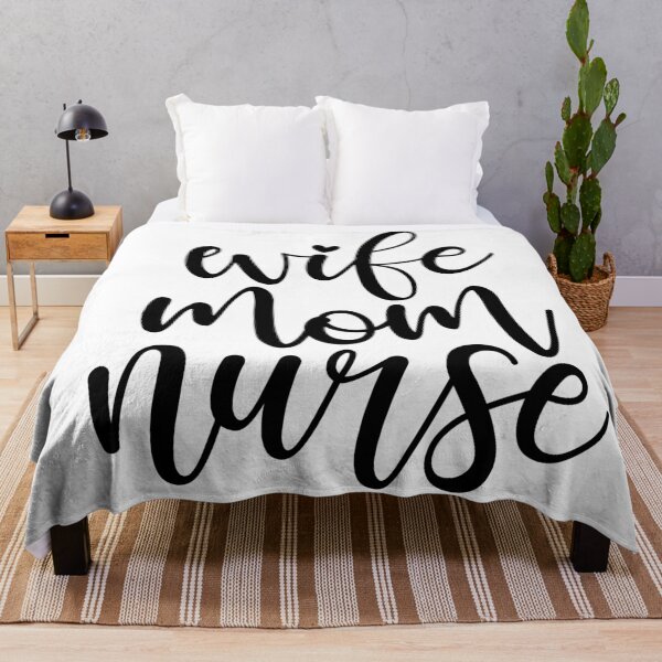 Item preview, Wife mom nurse- funny/inspirational nurse gift (black) designed and sold by PickaSticka.