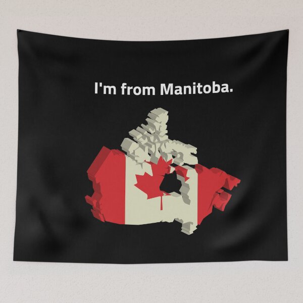Item preview, Manitoba, canada with the map designed and sold by Shoporoz.
