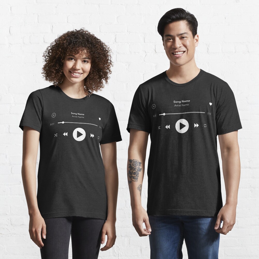 Forbigående se En smule Music Player Interface" T-shirt for Sale by PanosTsalig | Redbubble | music  t-shirts - musician t-shirts - music player t-shirts