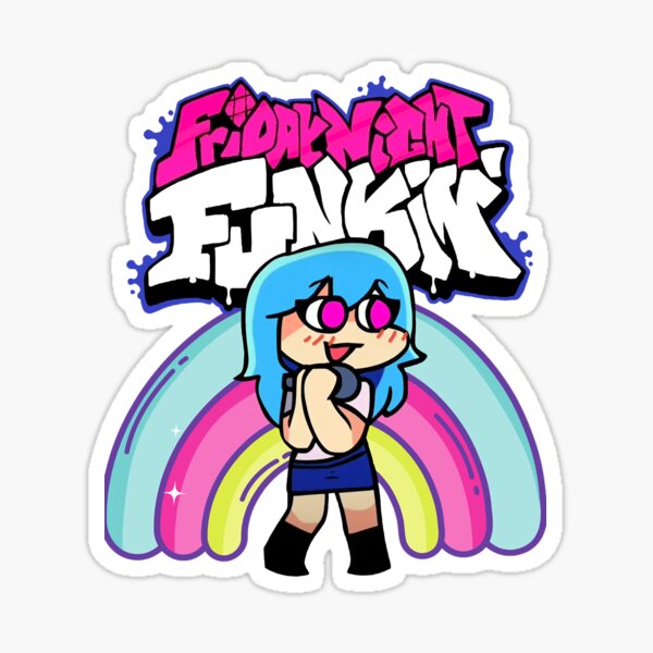 Friday Night Funkin' Boyfriend Sleeptalk Smile Sticker - Sticker Mania