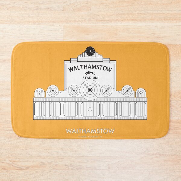 Item preview, Landscape Walthamstow Stadium,  Waltham Forest Borough of London Landmark Illustration in Orange   designed and sold by Fernando G..