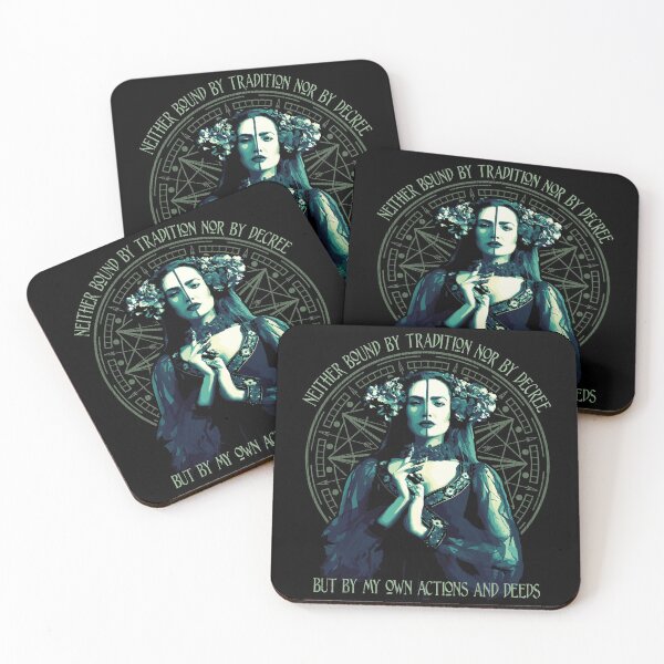 Aperçu de l'œuvre Ni lié par la tradition, Wiccan, sorcellerie, conception de cercle rituel, cadeau occulte créée et vendue par Proverbial Wisdom Design.
