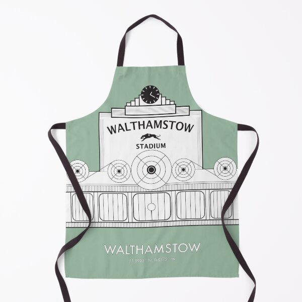 Item preview, Landscape Walthamstow Stadium, Waltham Forest Borough of London Landmark Illustration in Green designed and sold by Fernando G..