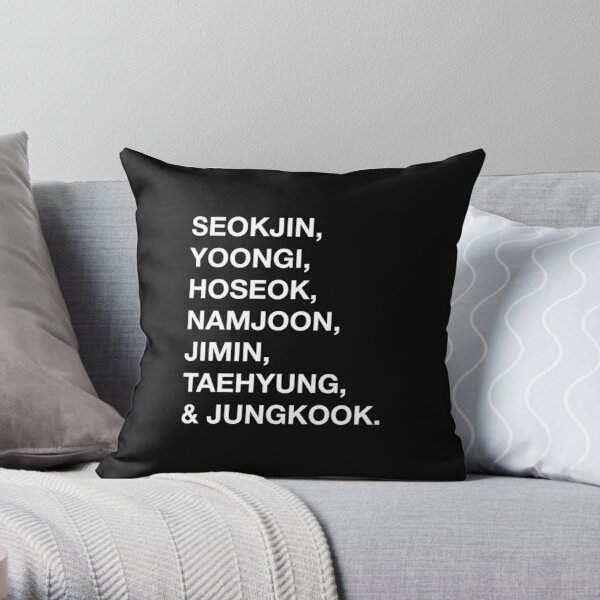 BTS Pillowcase, Korean finger heart, pillowcase, kpop, cute kpop, purple,  suga, jimin, jungkook, rm, jhope, v, jin, BTS, OT7, BTS merch