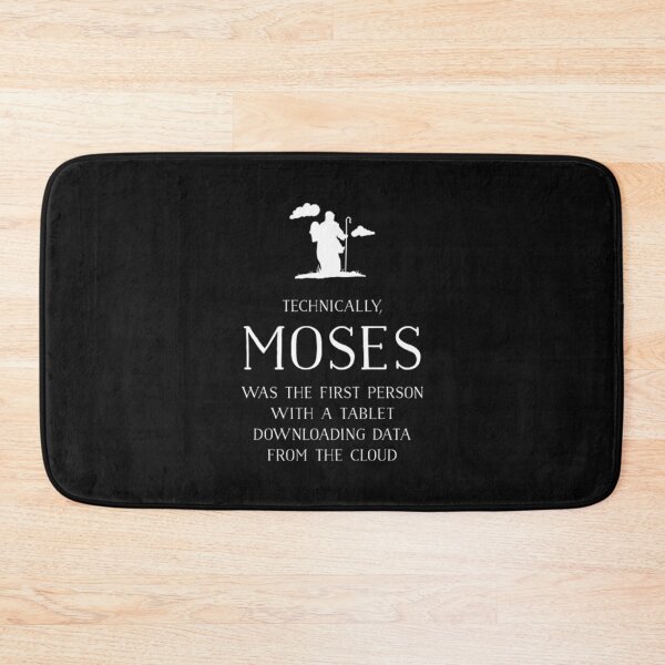 Item preview, Christian T-ShirtTechnically, Moses First W_Tablet Downloading From Cloud designed and sold by GravaLamb.