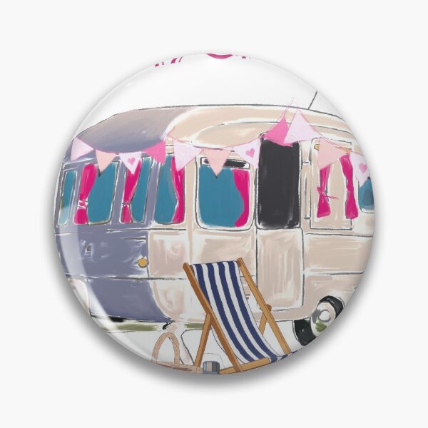 Item preview, Staycation Vintage Caravan Trailer  designed and sold by Leatextileart.